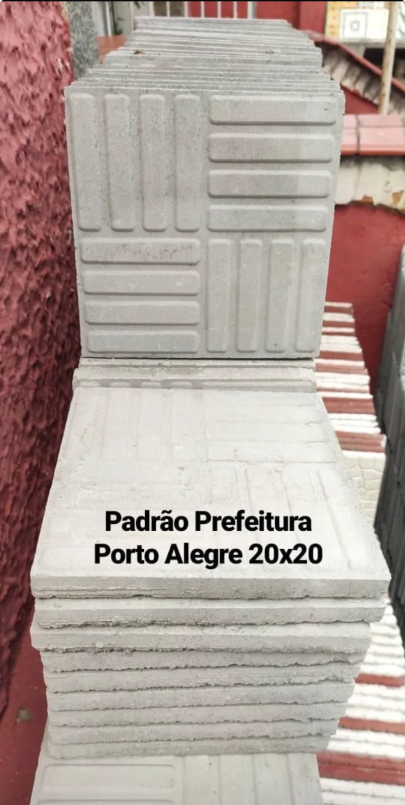 Ladrilho padrão Prefeitura Porto Alegre